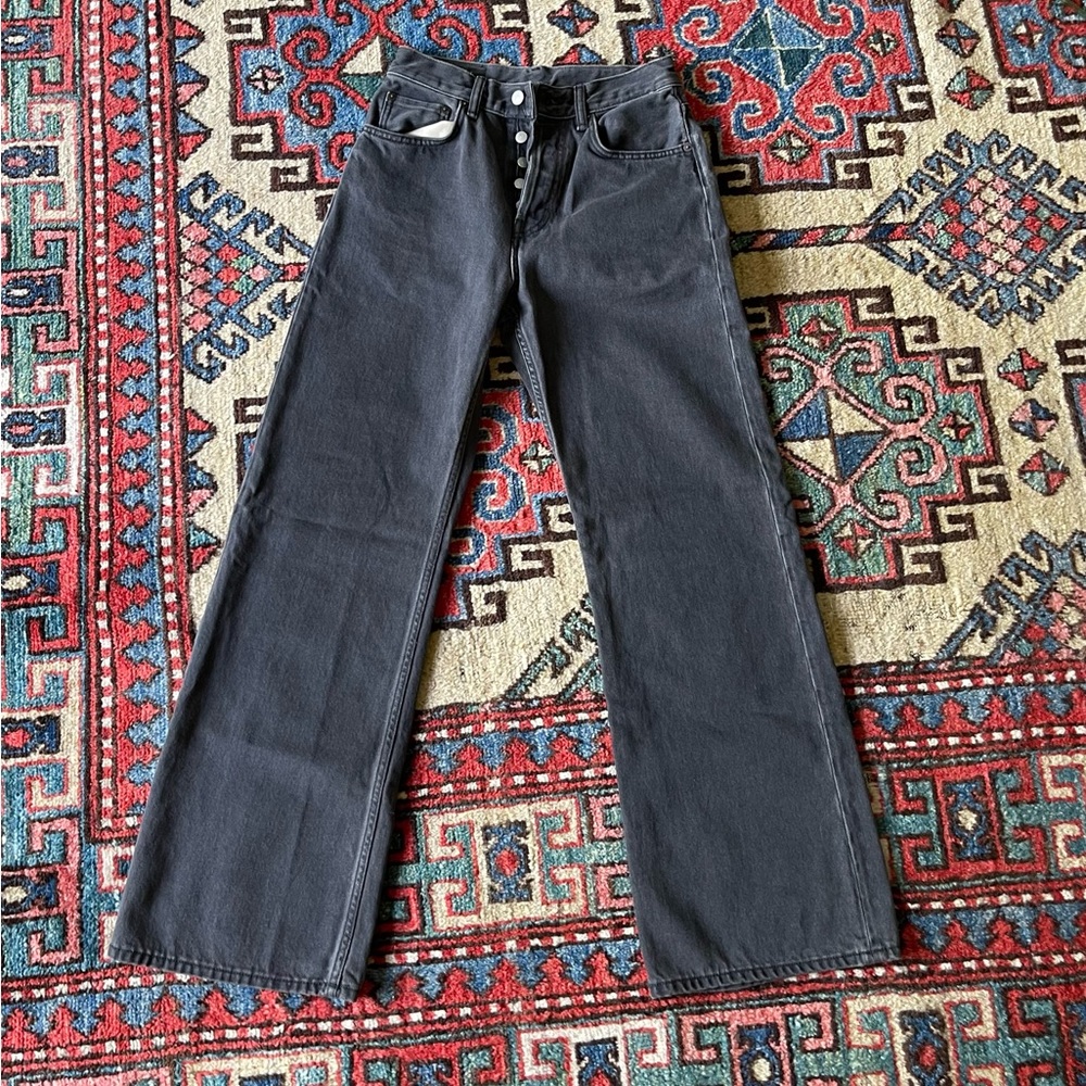 SOLD Acne studios women’s straight leg 2021 jeans faded black size 25